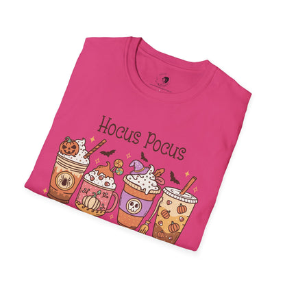 Hocus Pocus I Need COFFEE To Focus - Unisex Softstyle Shirt for the Soft Spookster