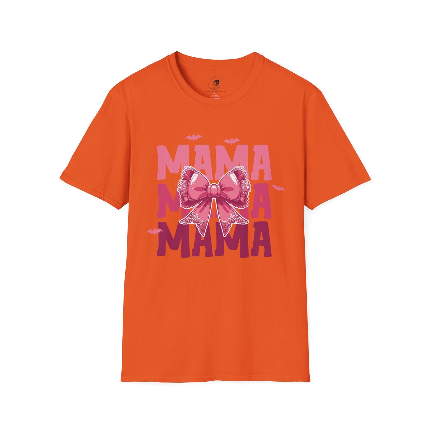 Mama with Pink Bow - Mama Dearest Collection Unisex Softstyle Shirt