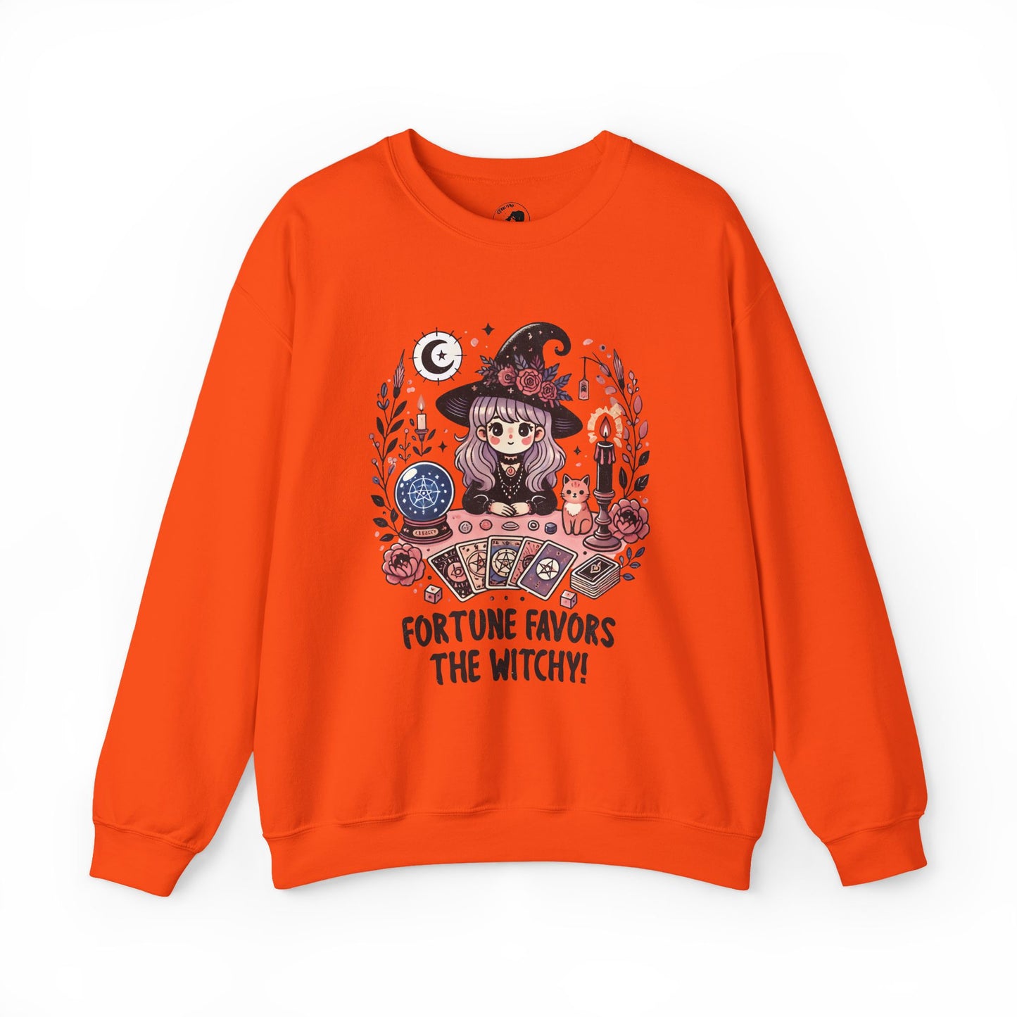 Fortune Favors The Witchy - Unisex Crewneck Sweatshirt