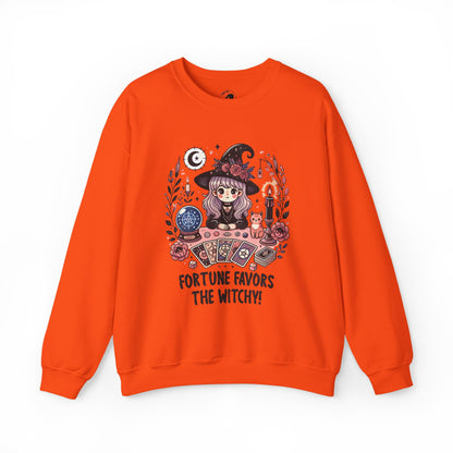 Fortune Favors The Witchy - Unisex Crewneck Sweatshirt