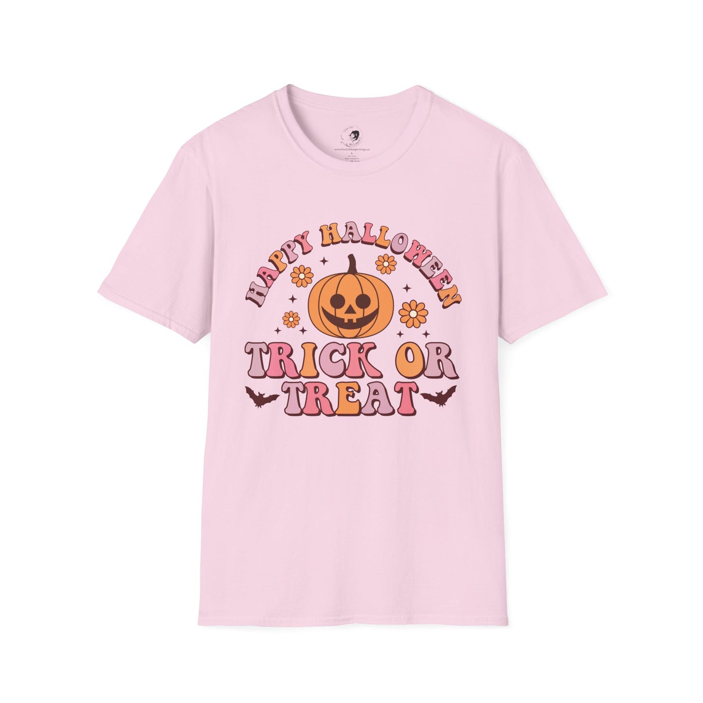 Happy Halloween! Trick or Treat - Unisex Softstyle Shirt for the Soft Spookster