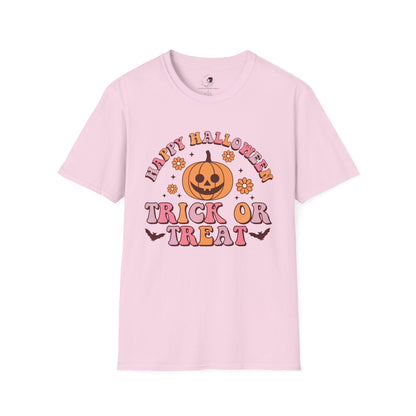 Happy Halloween! Trick or Treat - Unisex Softstyle Shirt for the Soft Spookster