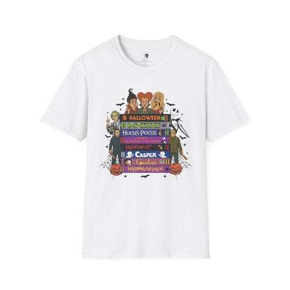 Retro 90's Halloween VHS Tapes  - Unisex Softstyle Shirt