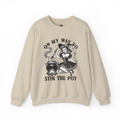 On My Way To Stir The Pot - Unisex Crewneck Sweatshirt