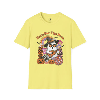 Here For The BOOS! - Unisex Softstyle Shirt for the Soft Spookster