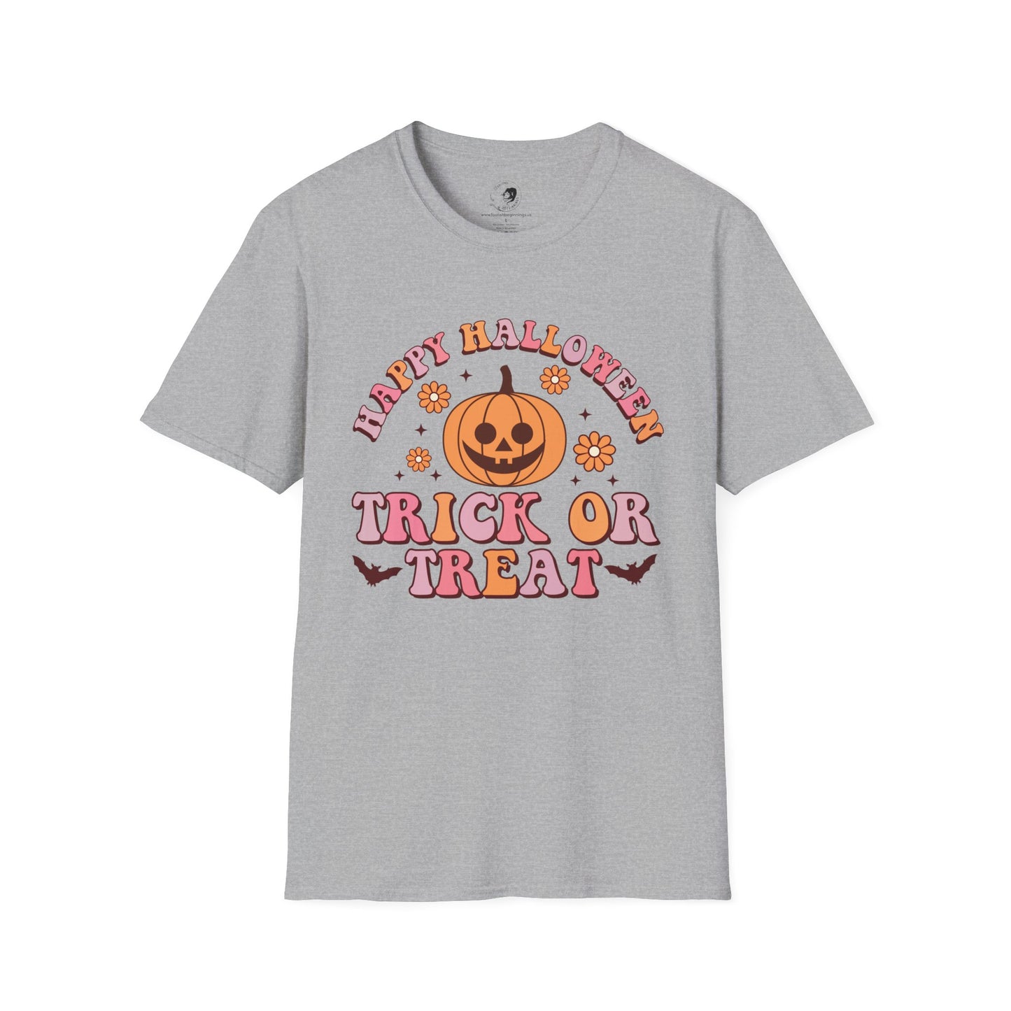 Happy Halloween! Trick or Treat - Unisex Softstyle Shirt for the Soft Spookster
