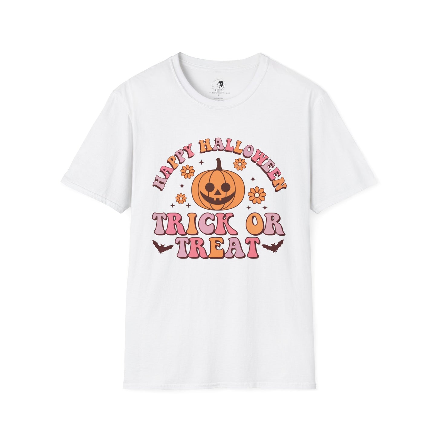 Happy Halloween! Trick or Treat - Unisex Softstyle Shirt for the Soft Spookster
