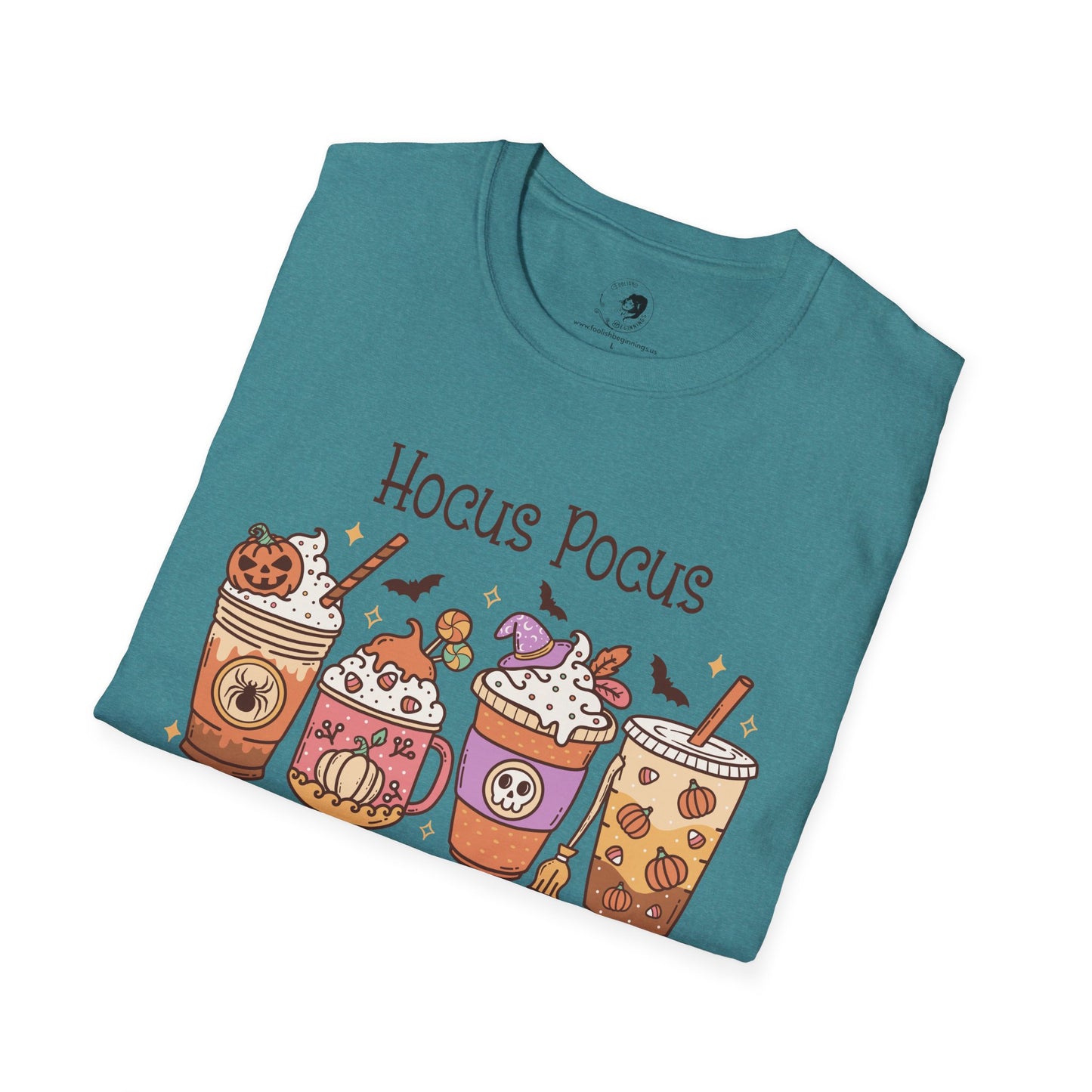 Hocus Pocus I Need COFFEE To Focus - Unisex Softstyle Shirt for the Soft Spookster