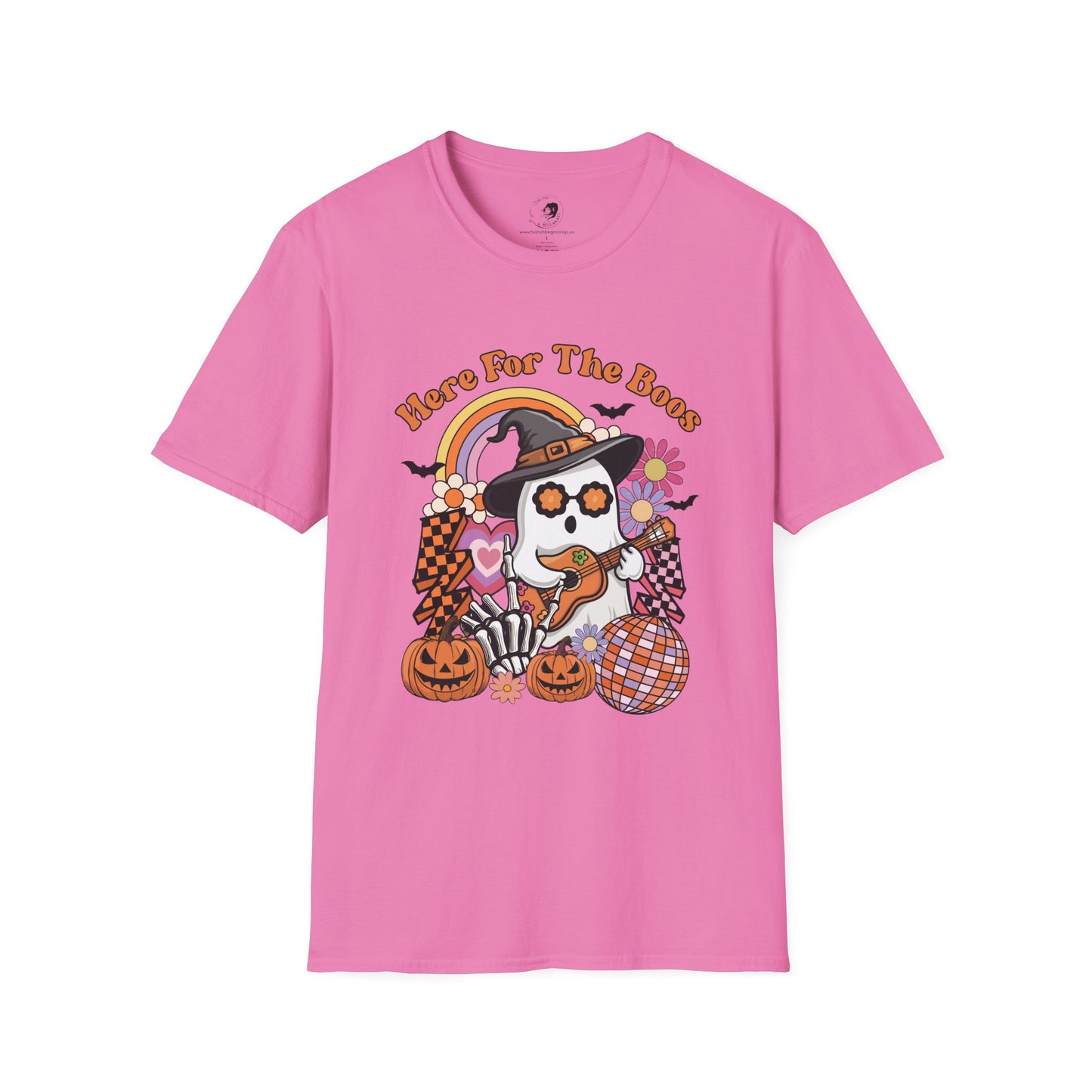 Here For The BOOS! - Unisex Softstyle Shirt for the Soft Spookster