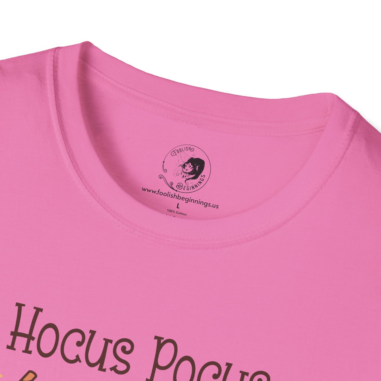 Hocus Pocus I Need COFFEE To Focus - Unisex Softstyle Shirt for the Soft Spookster
