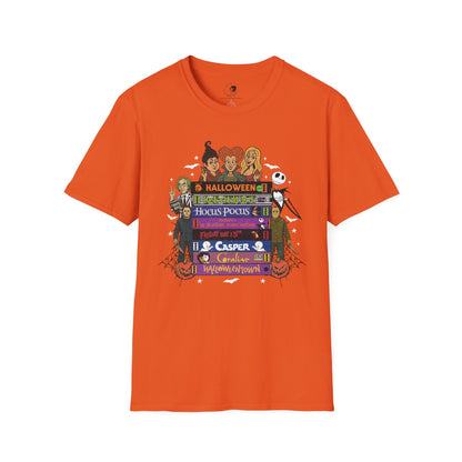 Retro 90's Halloween VHS Tapes  - Unisex Softstyle Shirt