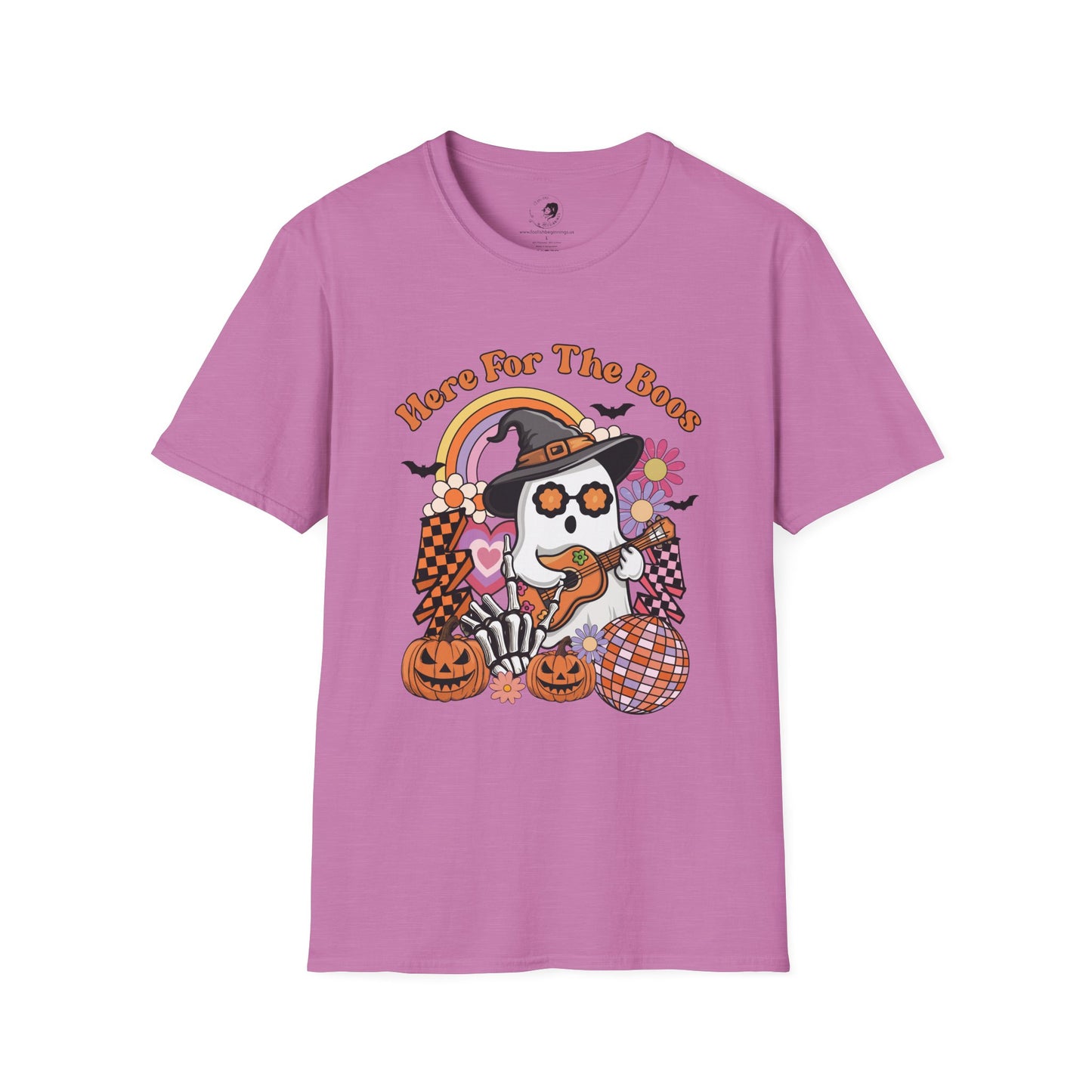 Here For The BOOS! - Unisex Softstyle Shirt for the Soft Spookster