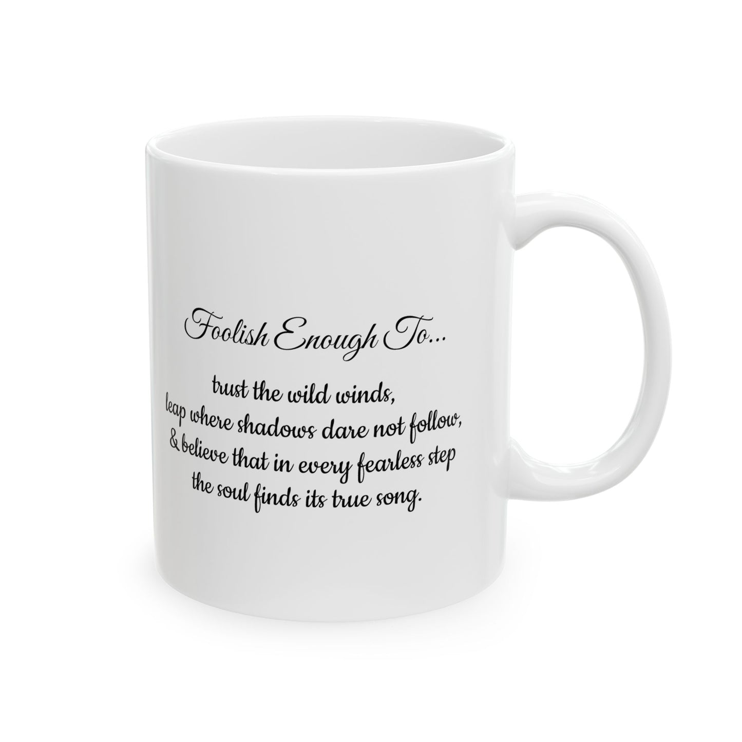 Foolish Beginnings Ceramic Mug - 11oz