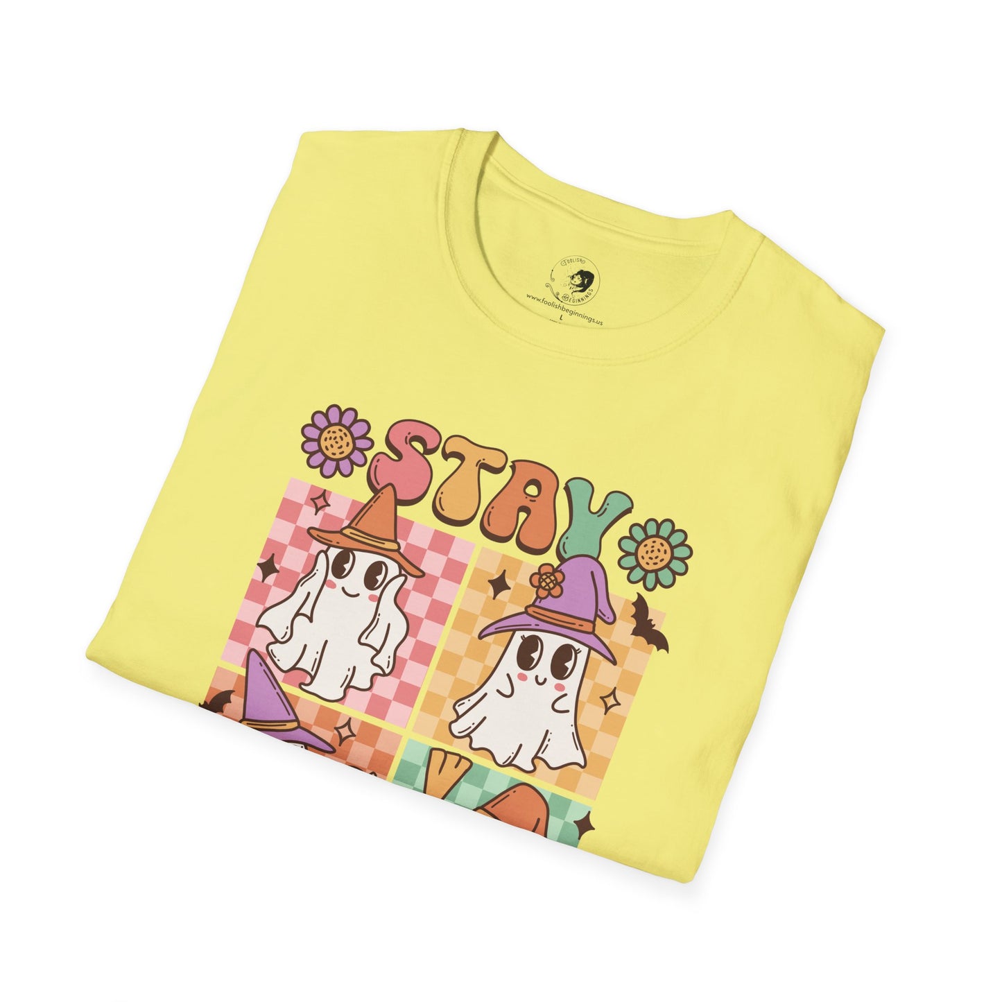 Stay Spooky (FLORAL) - Unisex Softstyle Shirt for the Soft Spookster