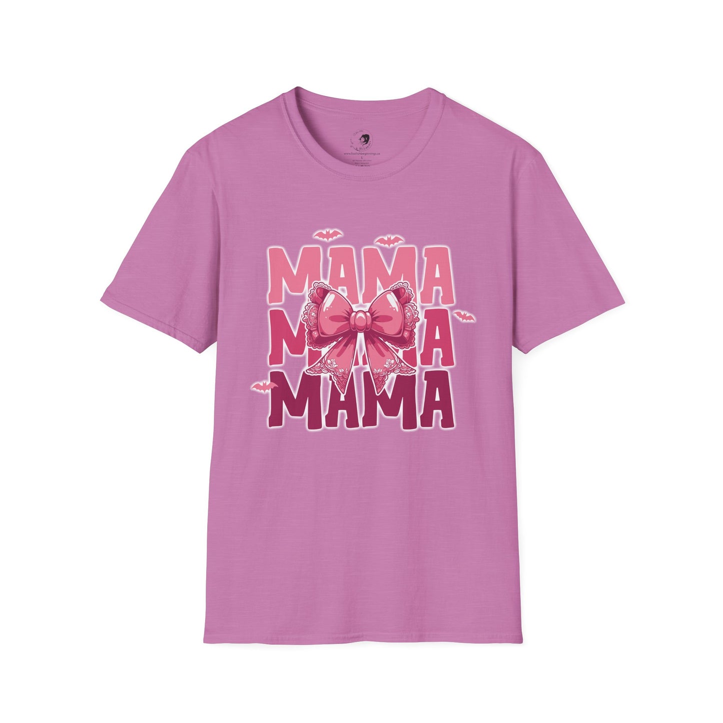 Mama with Pink Bow - Mama Dearest Collection Unisex Softstyle Shirt