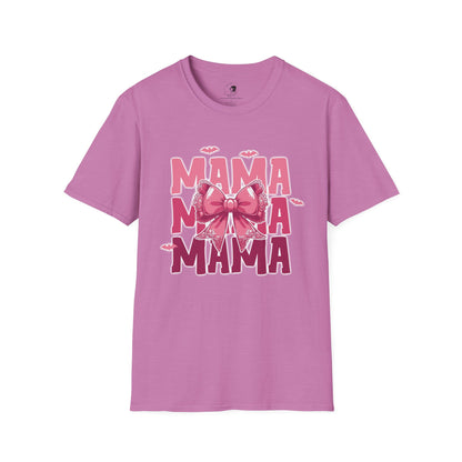 Mama with Pink Bow - Mama Dearest Collection Unisex Softstyle Shirt