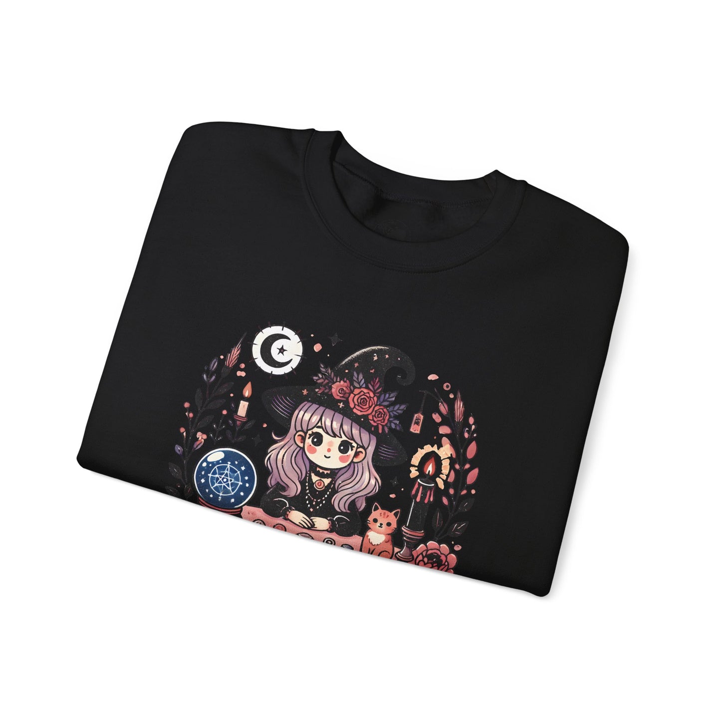 Fortune Favors The Witchy - Unisex Crewneck Sweatshirt