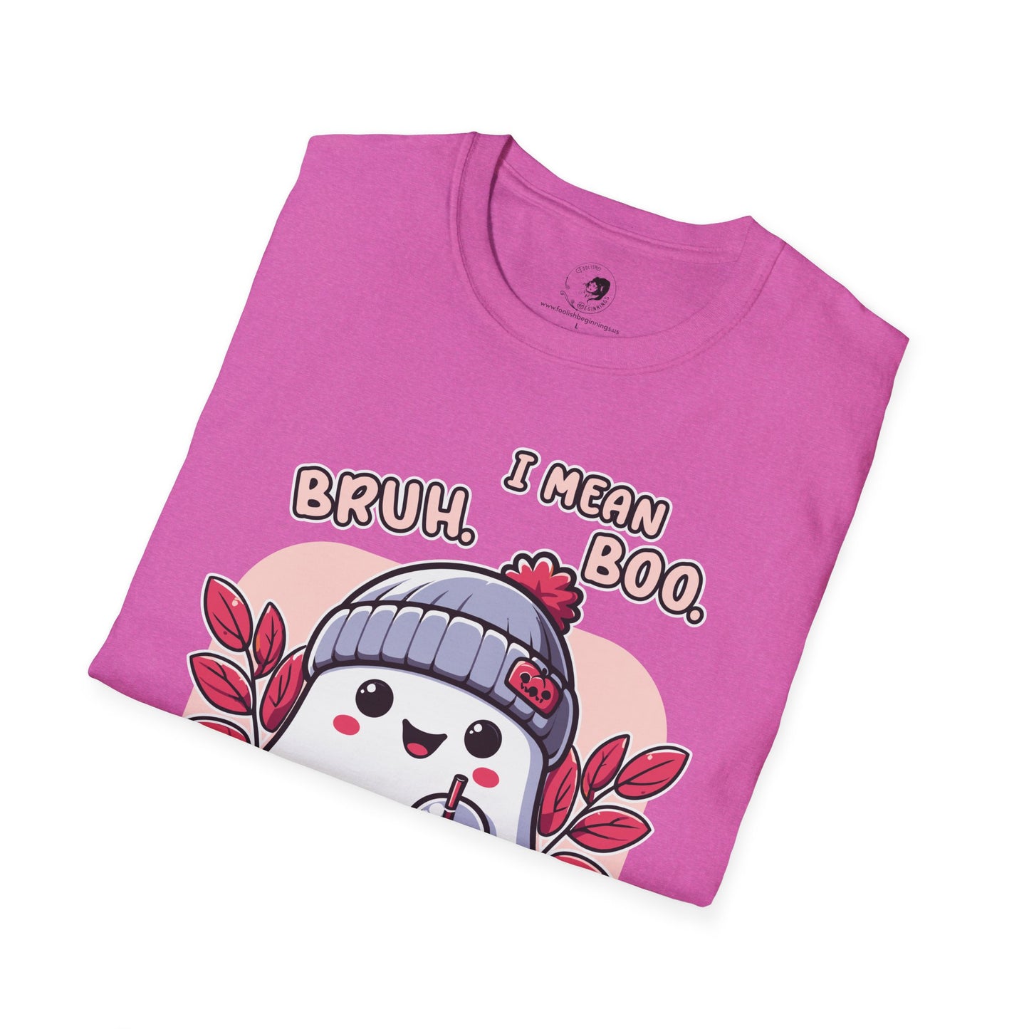 BRUH... I Mean BOO! - Unisex Softstyle Shirt for the Soft Spookster