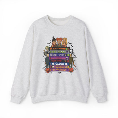 Retro 90's Halloween VHS Tapes Unisex Crewneck Sweatshirt