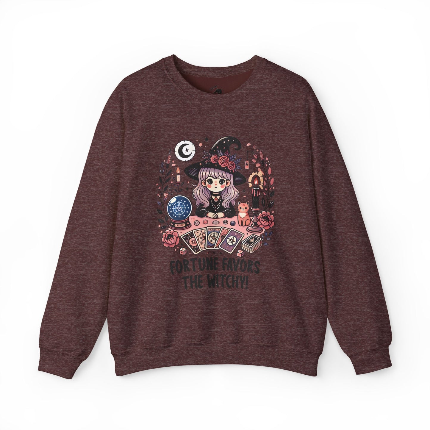 Fortune Favors The Witchy - Unisex Crewneck Sweatshirt