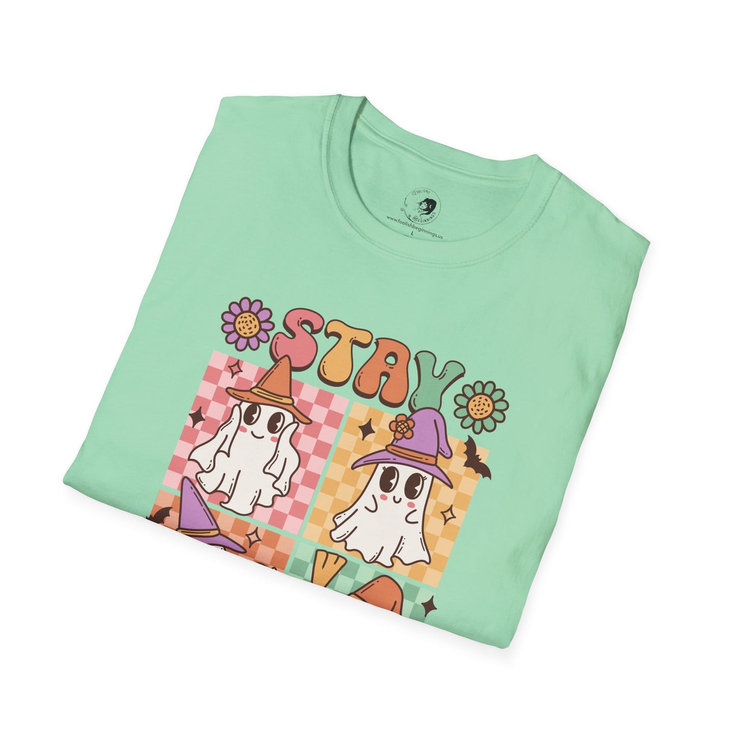 Stay Spooky (FLORAL) - Unisex Softstyle Shirt for the Soft Spookster