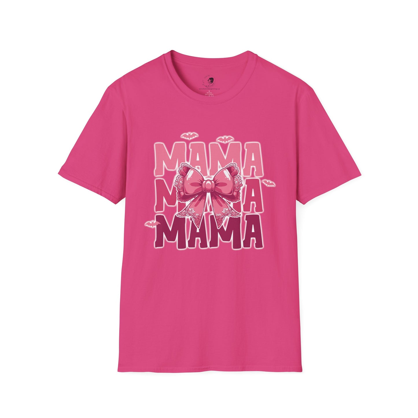 Mama with Pink Bow - Mama Dearest Collection Unisex Softstyle Shirt