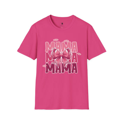 Mama with Pink Bow - Mama Dearest Collection Unisex Softstyle Shirt
