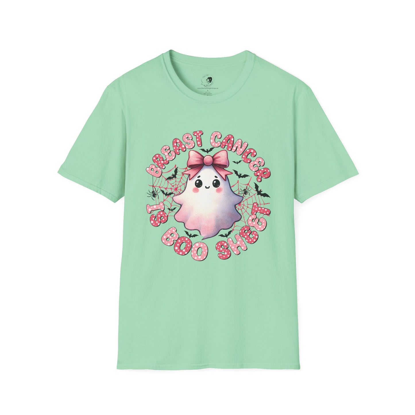 Breast Cancer is BOO SHEET - Unisex Softstyle Shirt for the Soft Spookster