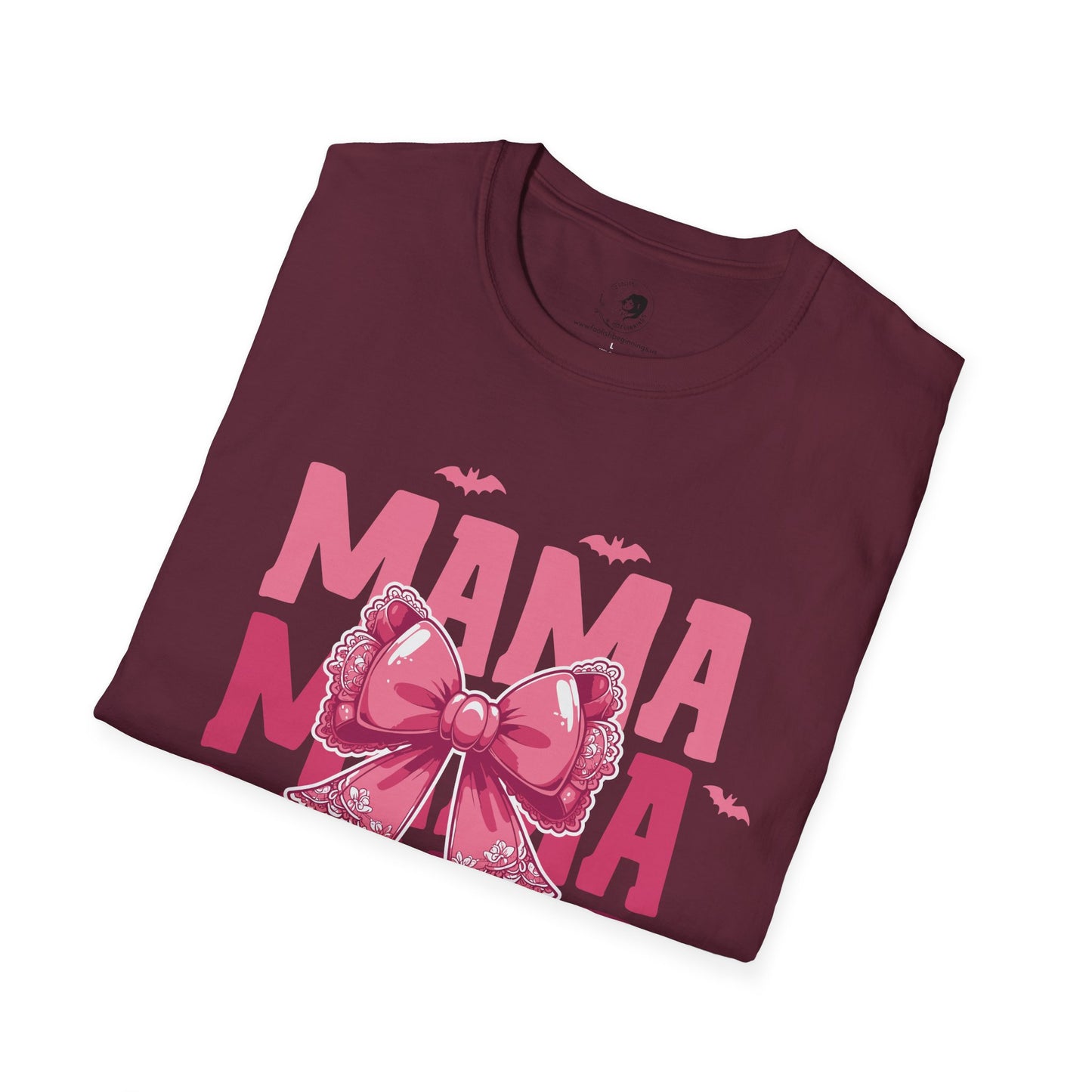 Mama with Pink Bow - Mama Dearest Collection Unisex Softstyle Shirt