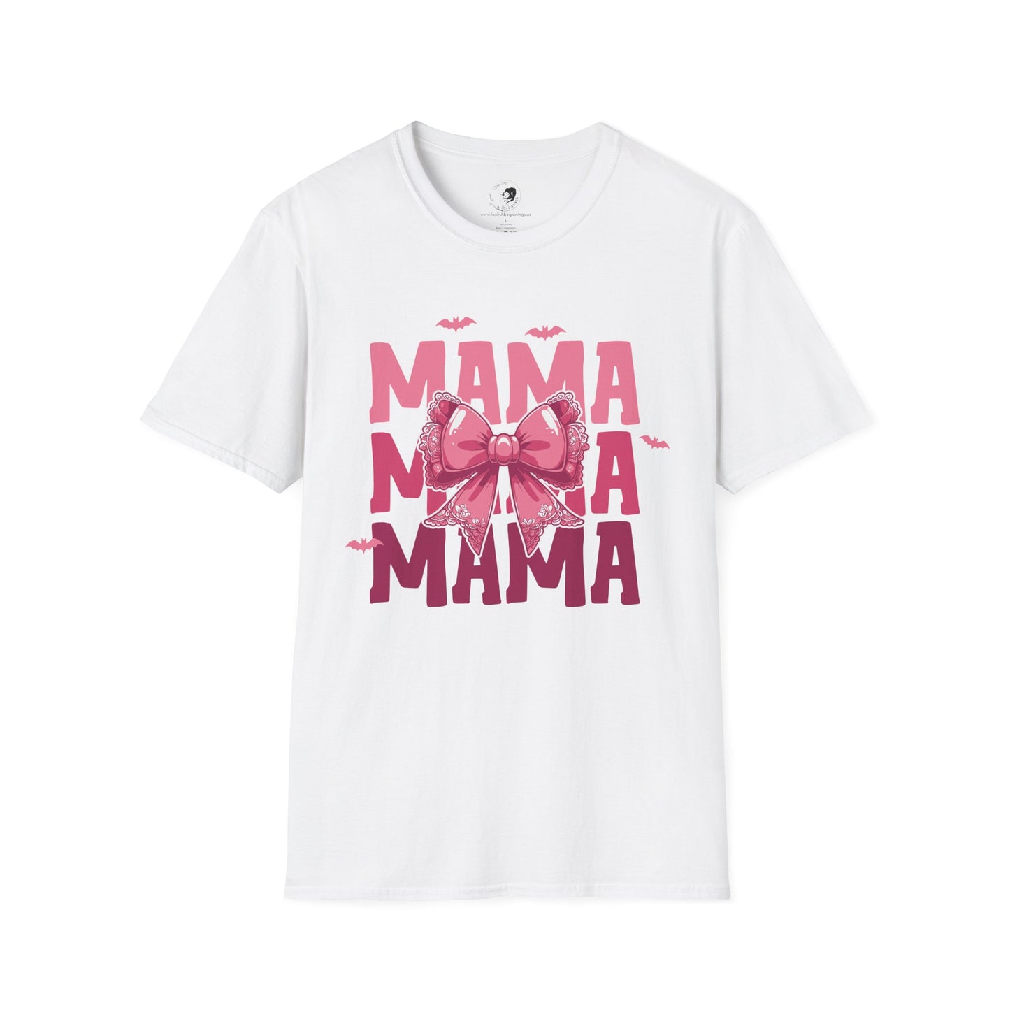 Mama with Pink Bow - Mama Dearest Collection Unisex Softstyle Shirt