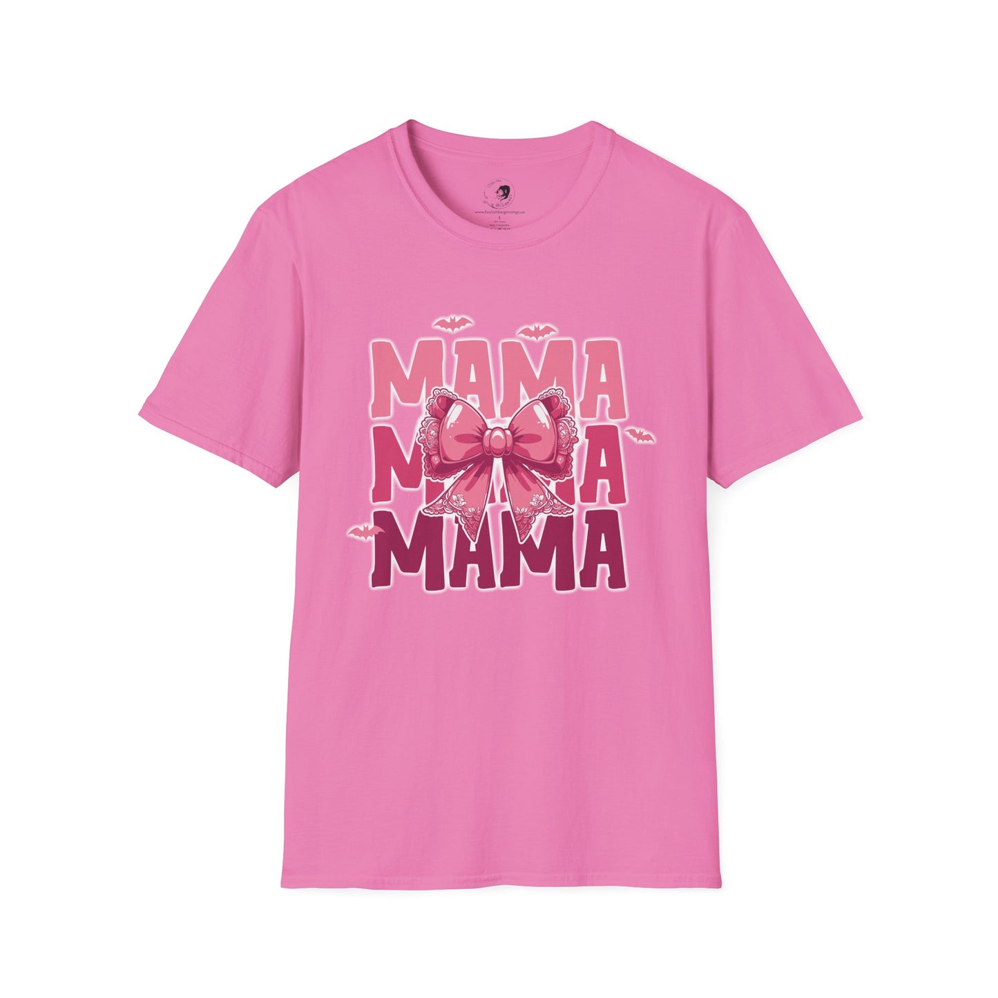 Mama with Pink Bow - Mama Dearest Collection Unisex Softstyle Shirt