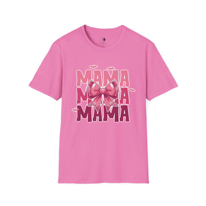 Mama with Pink Bow - Mama Dearest Collection Unisex Softstyle Shirt