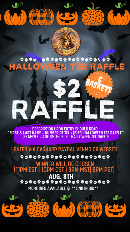 $2 RAFFLE HALLOWEEN TEES
