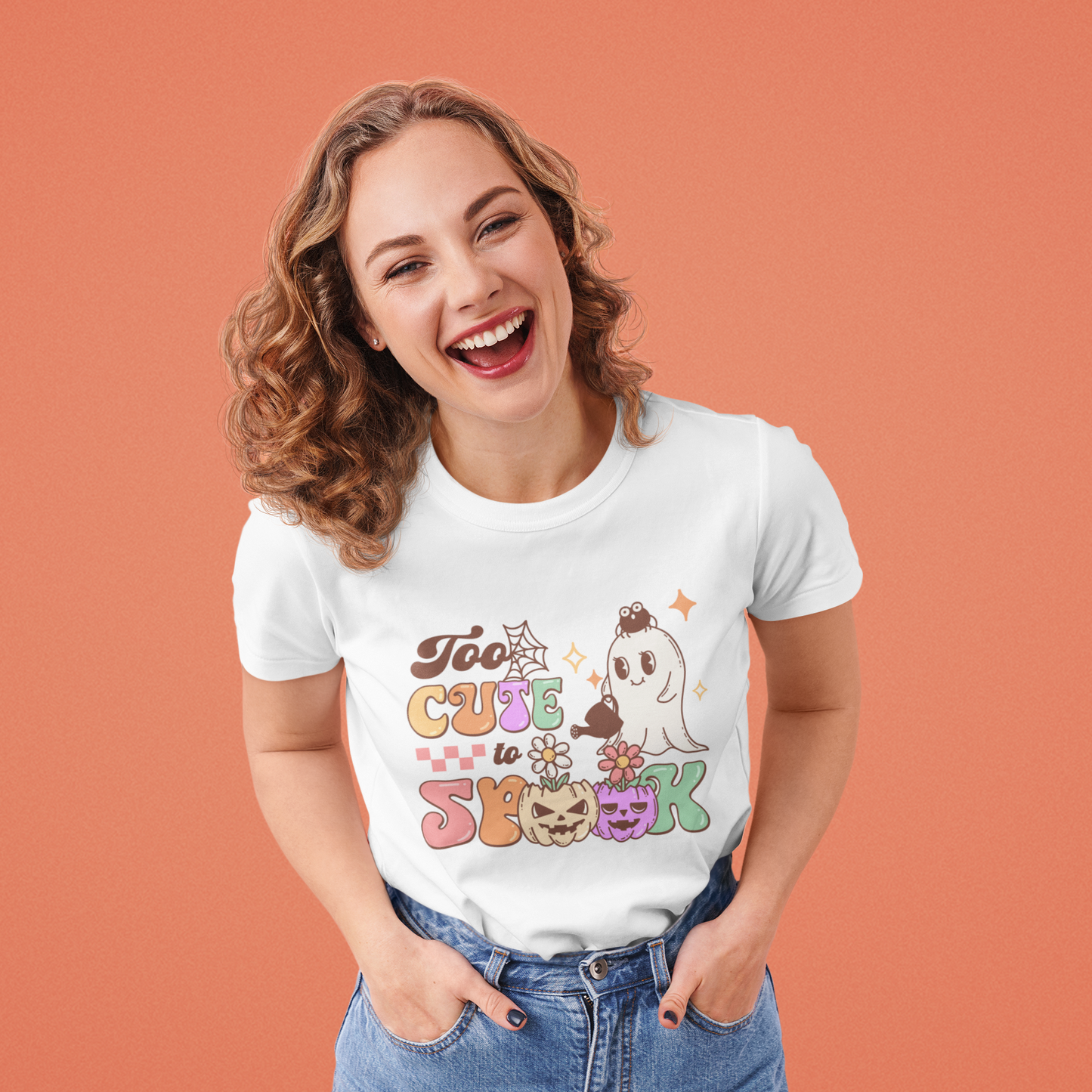 Too Cute To Spook - Unisex Softstyle Shirt for the Soft Spookster