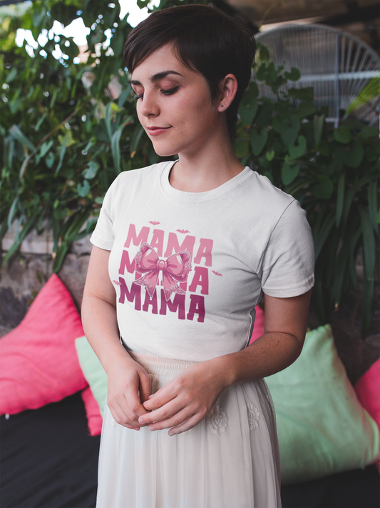 Mama with Pink Bow - Mama Dearest Collection Unisex Softstyle Shirt