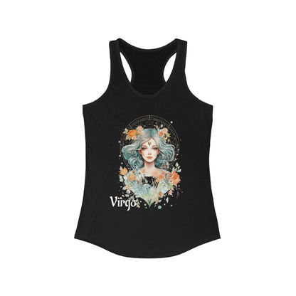 🌺 ♉ Floral VIRGO Watercolor Racerback Tank
