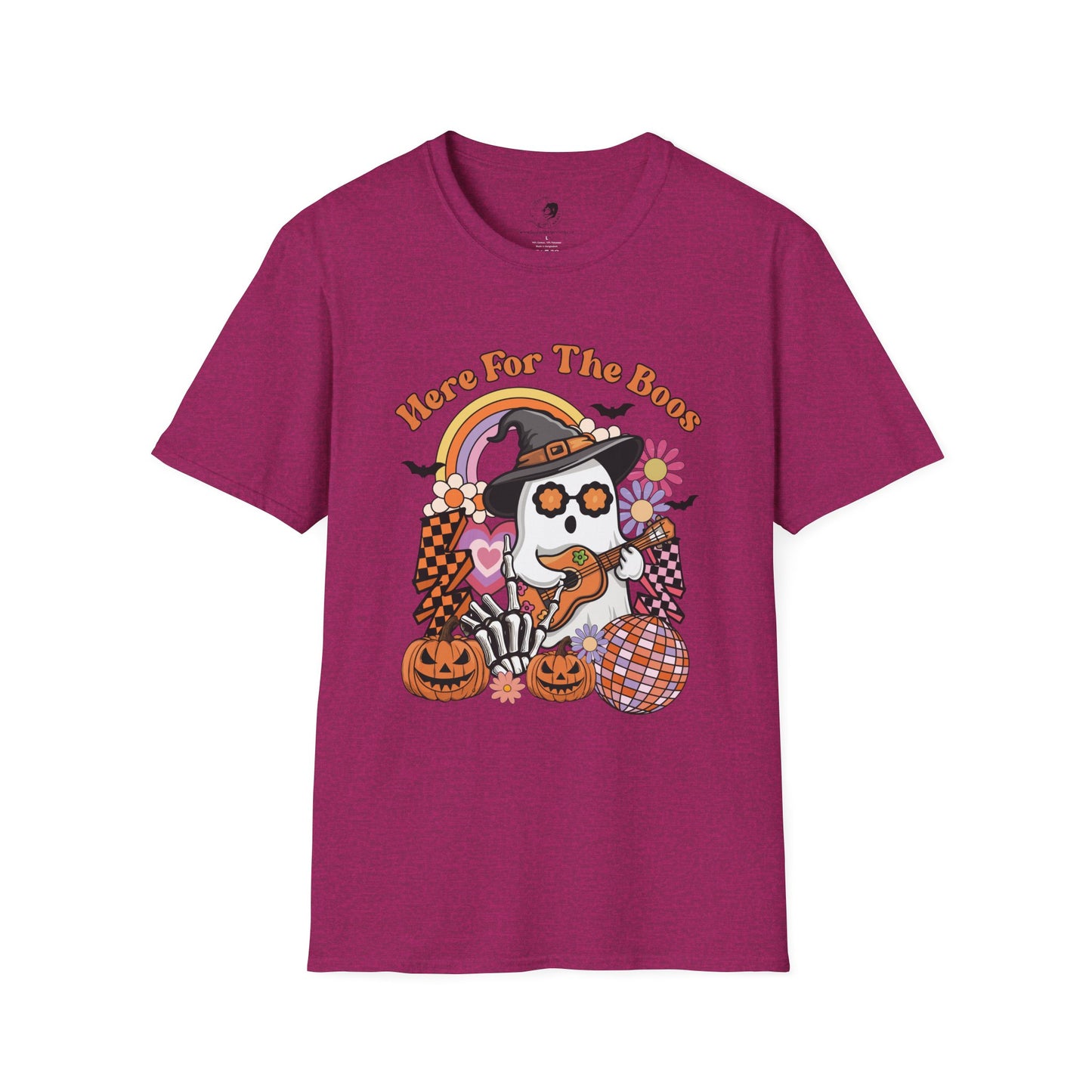 Here For The BOOS! - Unisex Softstyle Shirt for the Soft Spookster