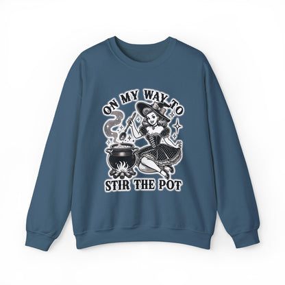 On My Way To Stir The Pot - Unisex Crewneck Sweatshirt