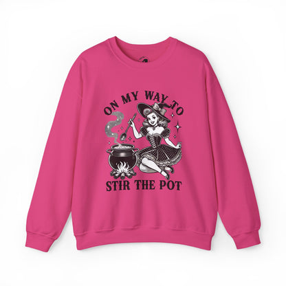 On My Way To Stir The Pot - Unisex Crewneck Sweatshirt