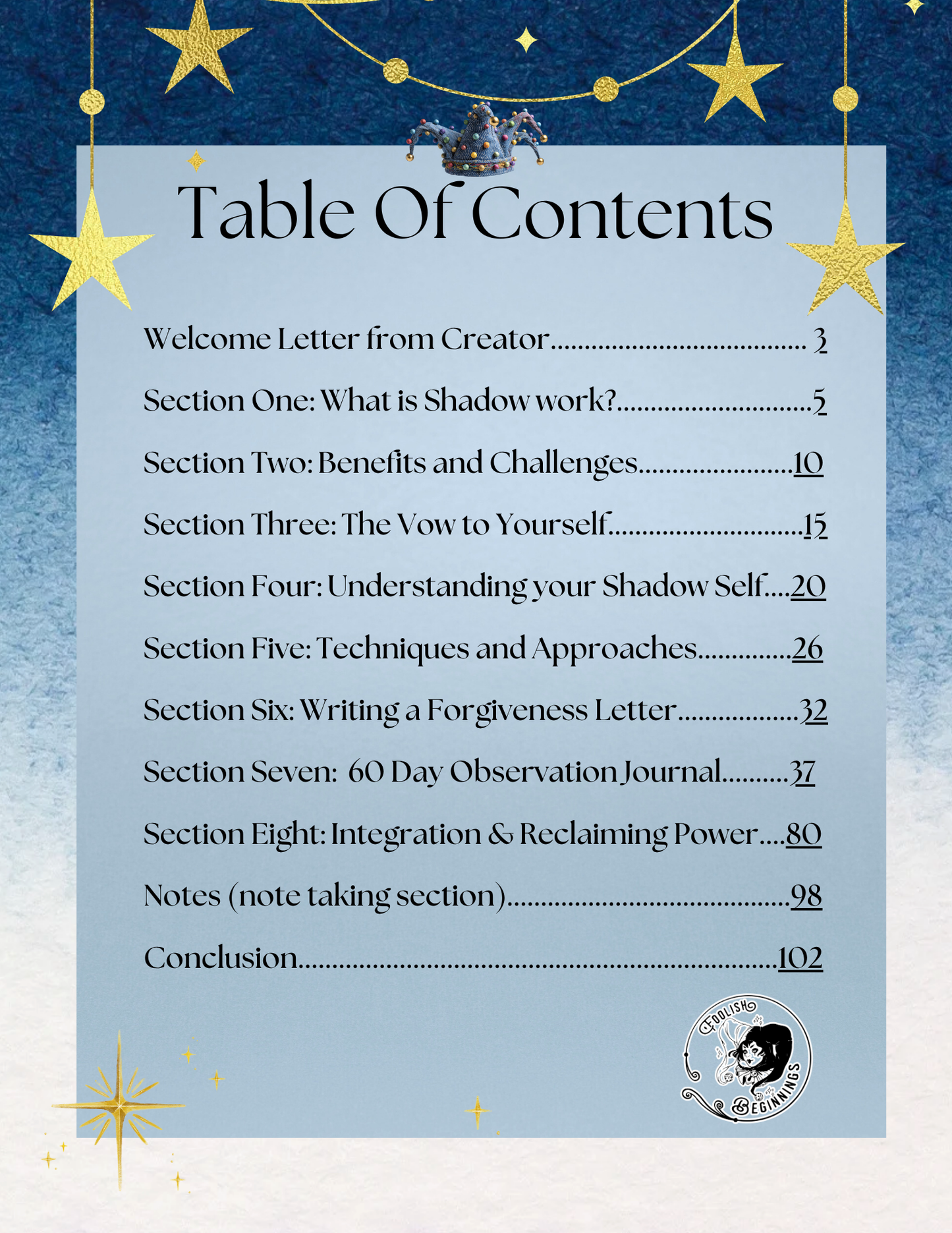 The Shadow Work Workbook Digital PDF File