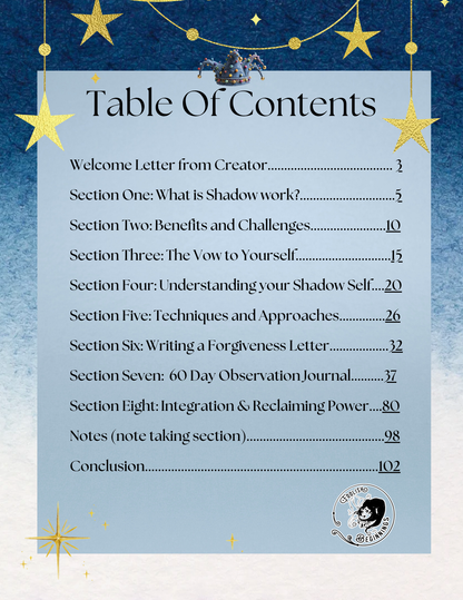 The Shadow Work Workbook Digital PDF File