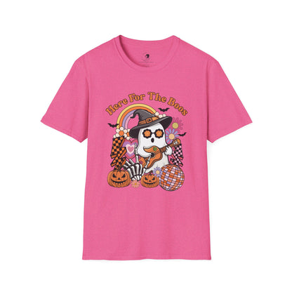 Here For The BOOS! - Unisex Softstyle Shirt for the Soft Spookster