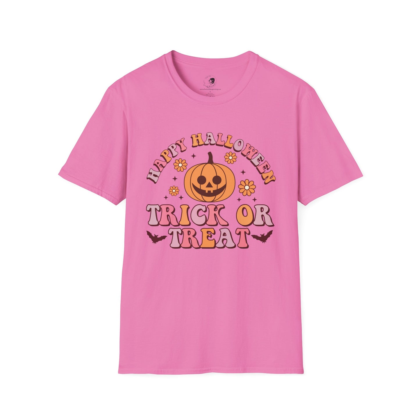 Happy Halloween! Trick or Treat - Unisex Softstyle Shirt for the Soft Spookster