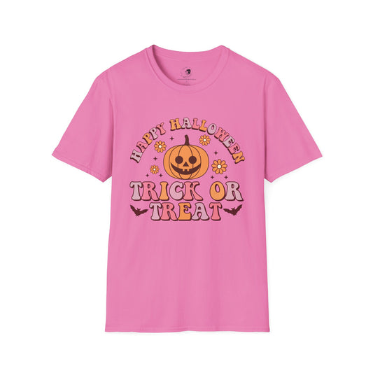 Happy Halloween! Trick or Treat - Unisex Softstyle Shirt for the Soft Spookster