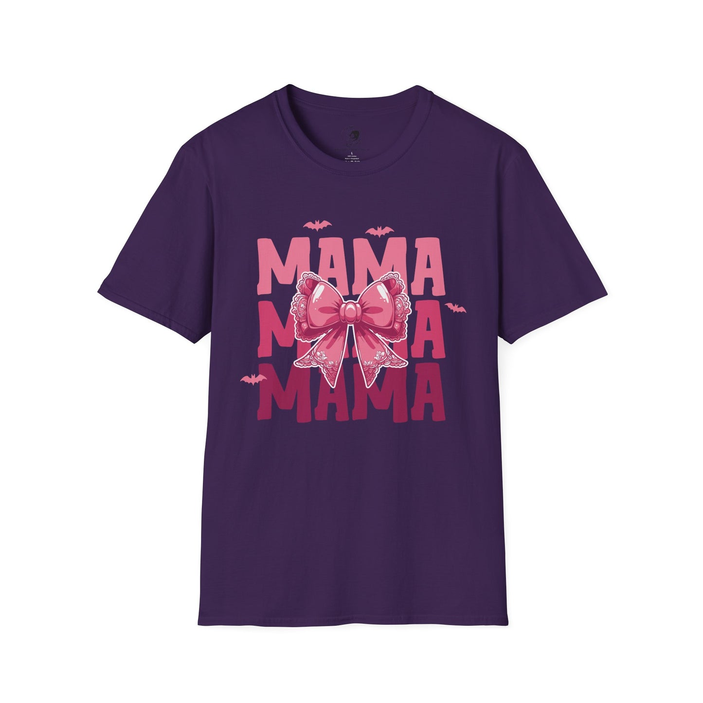 Mama with Pink Bow - Mama Dearest Collection Unisex Softstyle Shirt