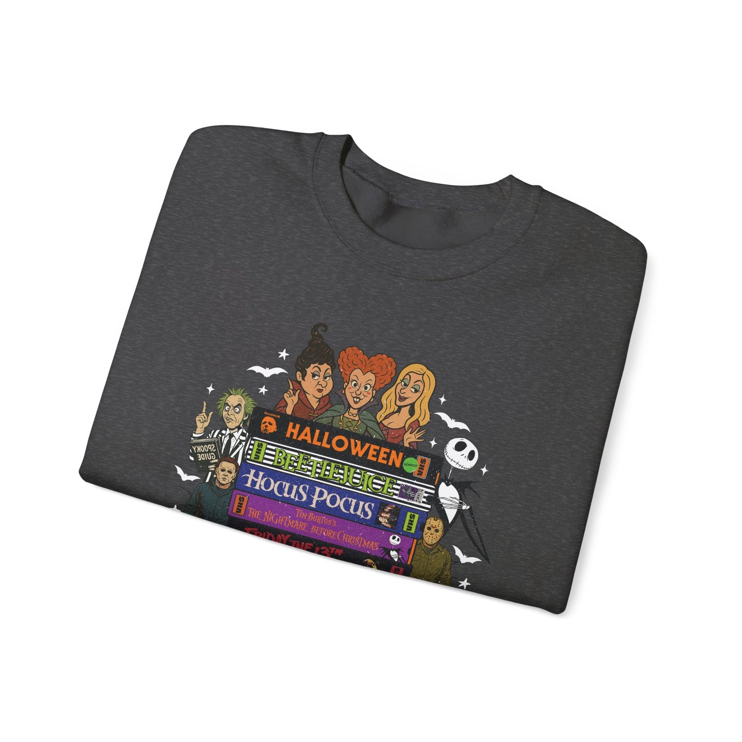 Retro 90's Halloween VHS Tapes Unisex Crewneck Sweatshirt