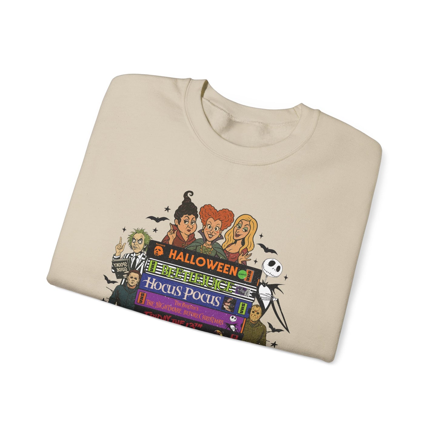 Retro 90's Halloween VHS Tapes Unisex Crewneck Sweatshirt