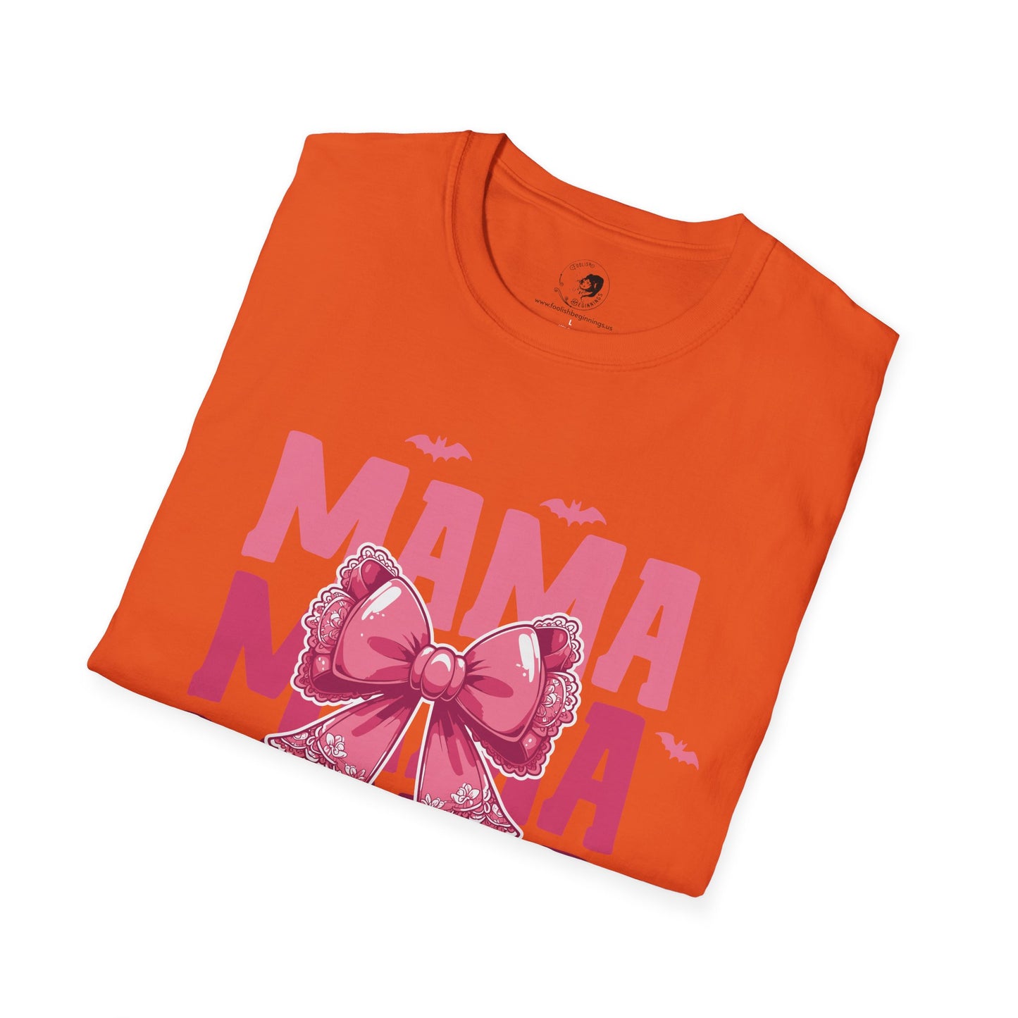 Mama with Pink Bow - Mama Dearest Collection Unisex Softstyle Shirt