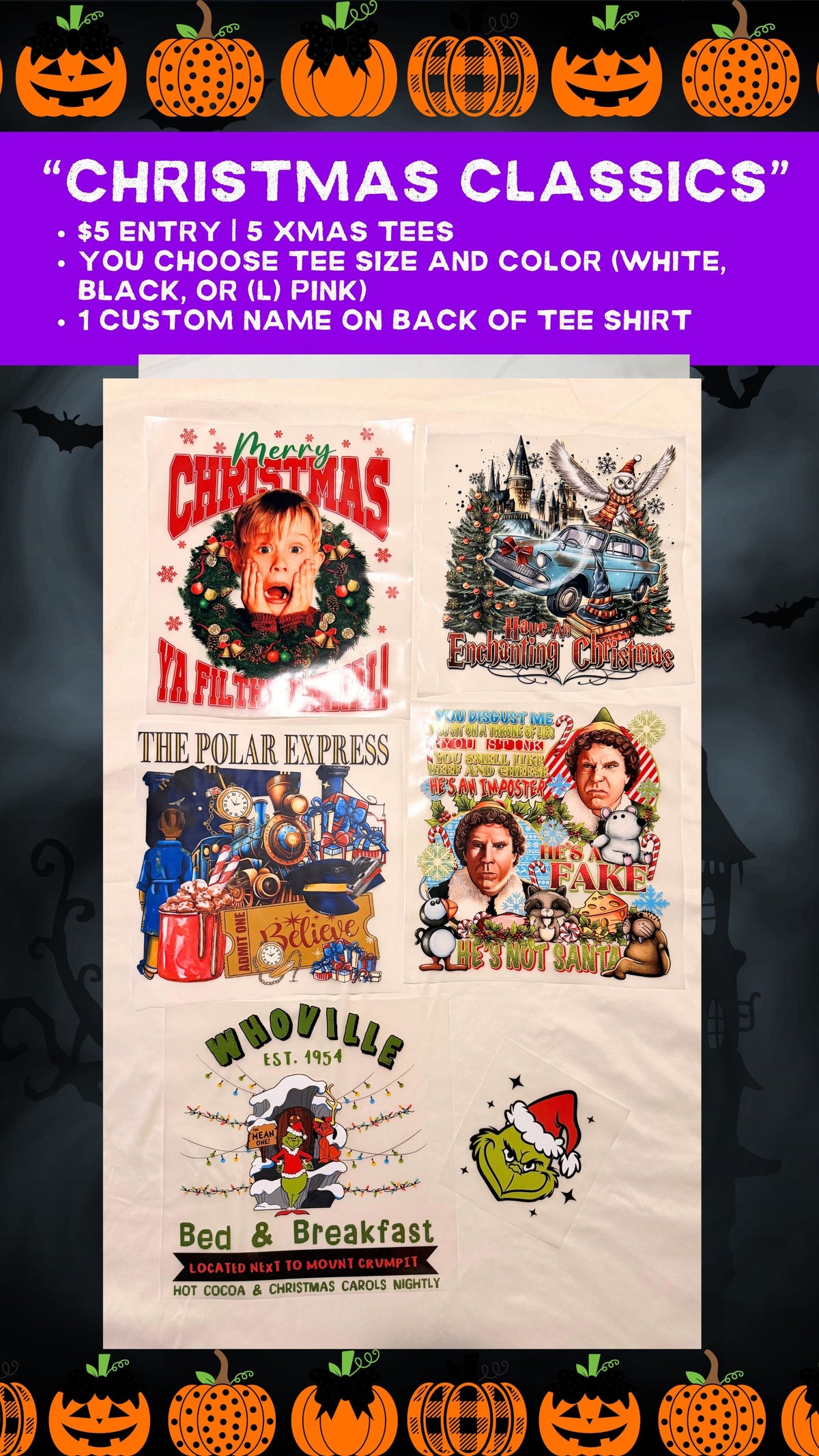 Halloween Raffle Oct. 14