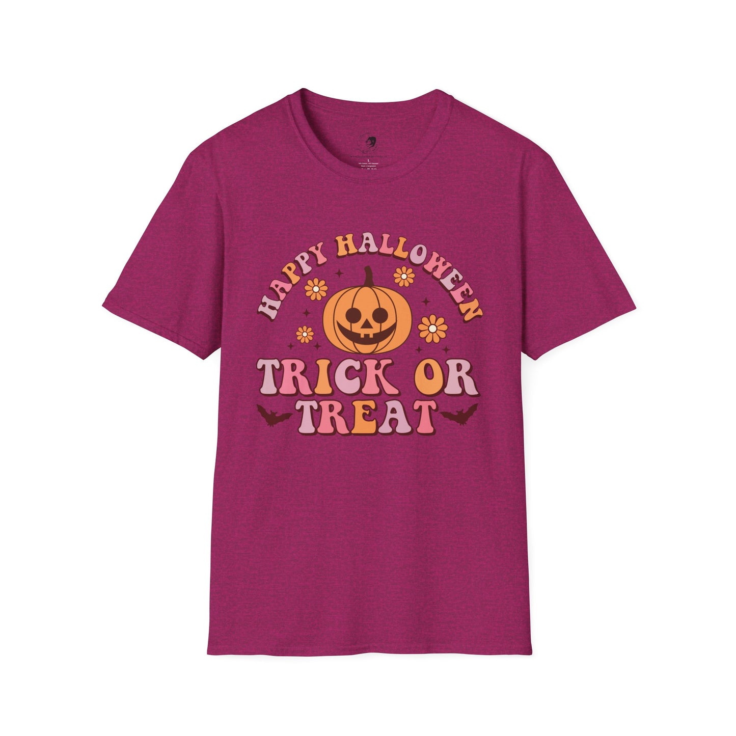 Happy Halloween! Trick or Treat - Unisex Softstyle Shirt for the Soft Spookster